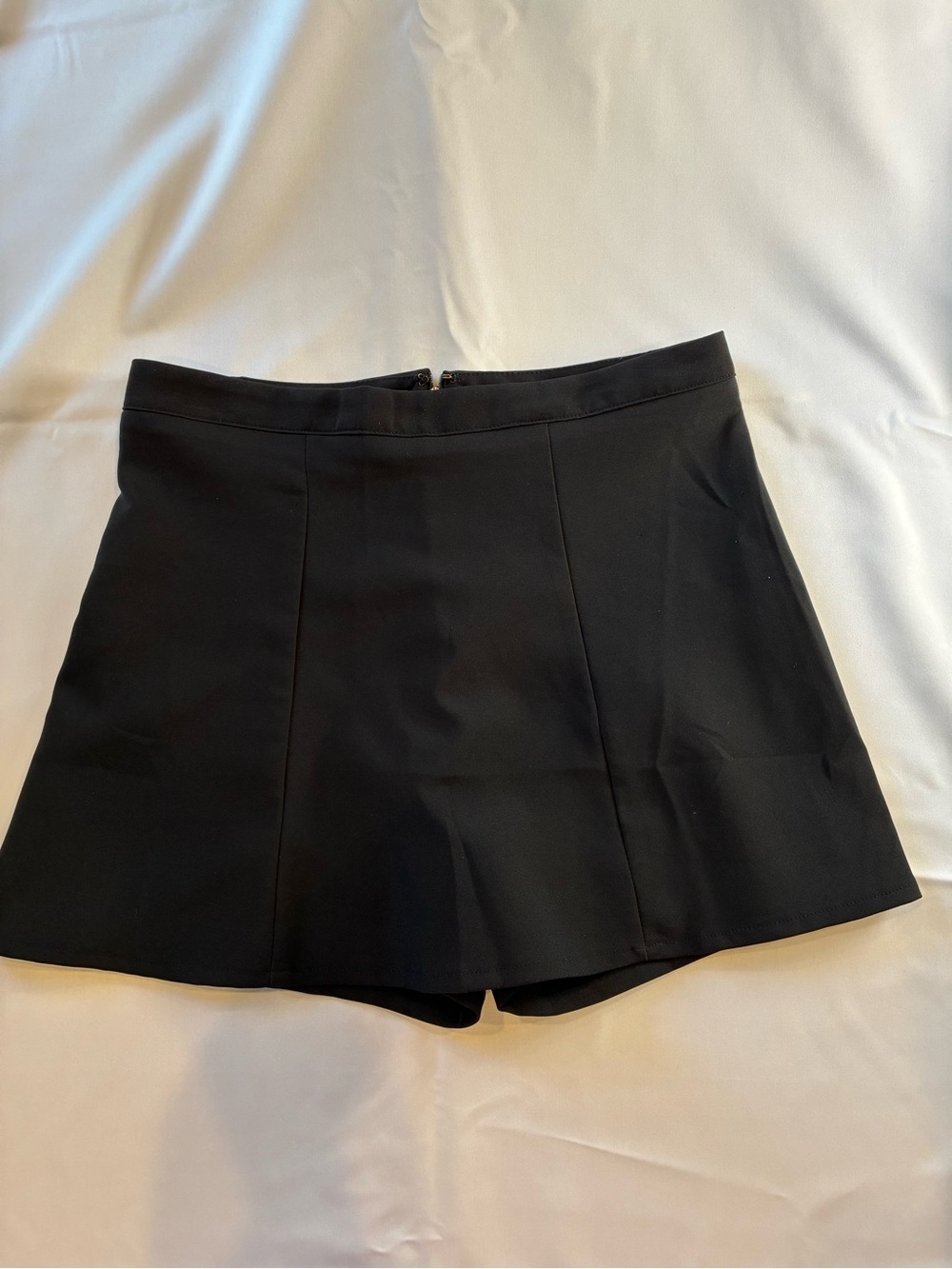 Olivaceous Black A-Line Skort with Concealed Shorts